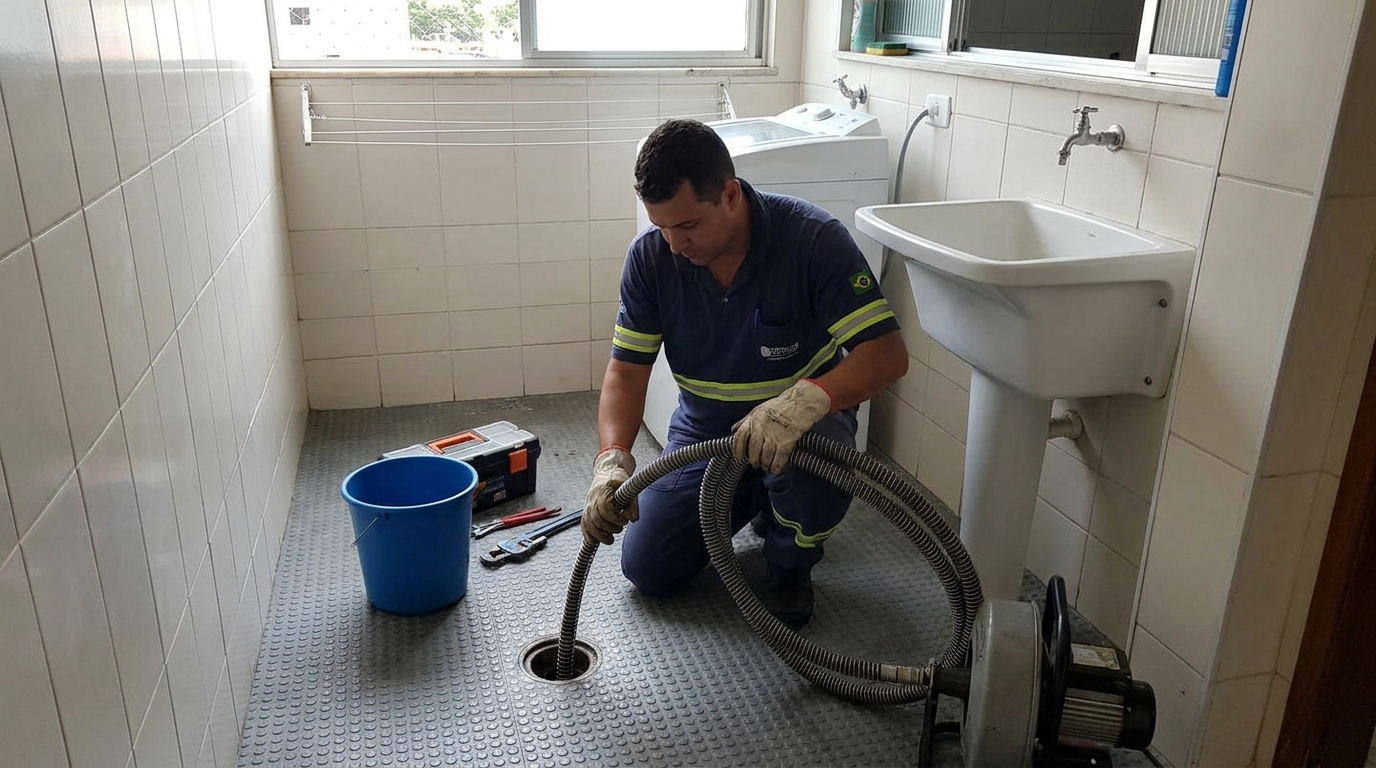 Desobstrução na Cozinha em Duque de Caxias‑RJ